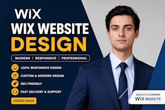 create a modern wix website design or redesign your wix website