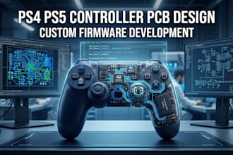 design wireless ps4 ps5 controller pcb with custom firmware