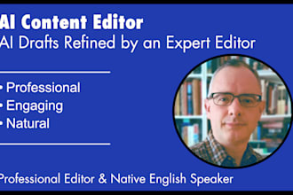 professionally edit and enhance ai generated content