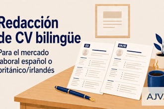 write or revise your bilingual CV for the spanish or UK irish market