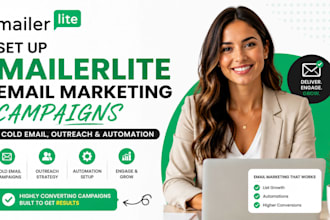 set up mailerlite email marketing campaigns cold email, outreach and automation