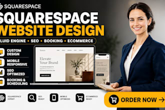 design a modern squarespace website using fluid engine