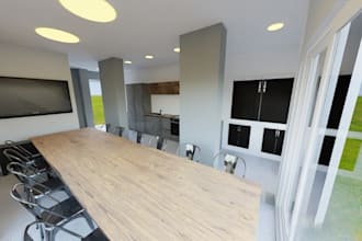 create a realistic 3d render of your product, furniture or interior space