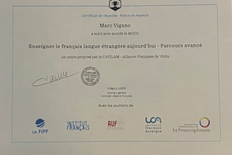 help you practice french or english through conversation