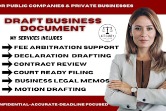 draft business document for a public pid