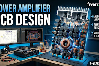 design power ampilifier pcb, audio ampilifier and power electronics boards