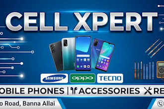 design professional mobile shop banner and logon