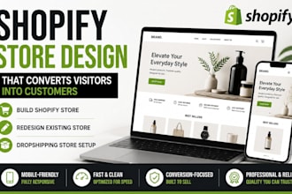 build, design or redesign shopify website, shopify cro expert dropshipping store