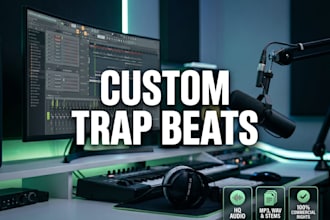 produce a professional custom trap beat for your song