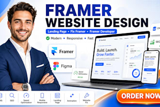 design framer website, landing page, fix framer, as framer developer