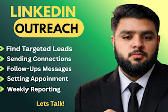 manage linkedin outreach campaigns to book qualified meetings