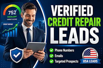 provide verified credit repair leads for credit repair businesses and consultant