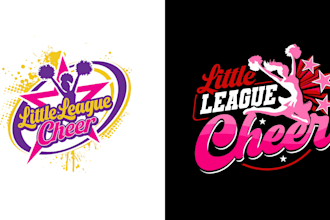 do modern wonderful cheerleader logo design without any copyright