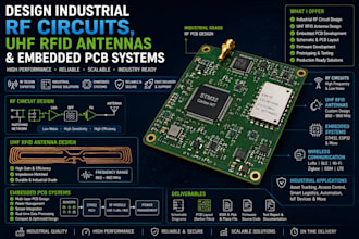 design industrial rf circuits, uhf rfid antennas and embedded pcb systems