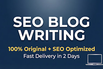 write SEO optimized blog posts and articles