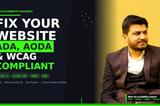 fix your website ada, wcag and compliance issues by code to avoid laws