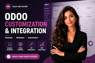 buiid, customize, design, odoo erp modules websites