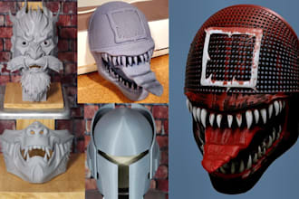create custom 3d mask models for realistic printing and cosplay