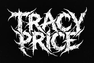 design a brutal custom sludge metal band logo