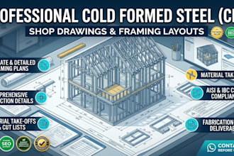 design cold formed steel framing layouts and shop drawings