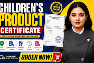 prepare amazon children product certificate and compliance documents