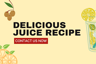 write delicious juice recipe, cookbook and smoothie