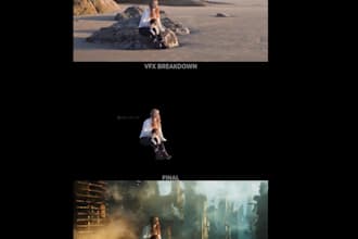 cinematic video vfx 3d cgi object replacement color grading visual effect
