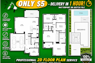redraw floor plan for real state agent