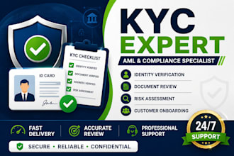 do expert handle kyc of acount in a professional way