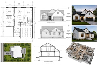 draw architectural floor plan autocad blueprint house plan city permit