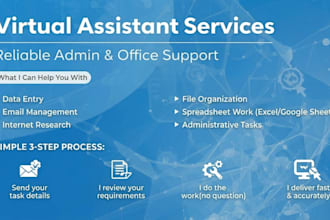 be your reliable VA for office and administrative tasks