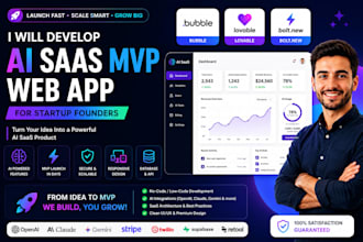 develop lovable bubble bolt ai saas mvp web app for startup founders
