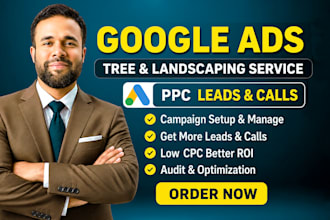 run google ads for tree and landscaping local services