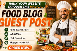 publish food post through food blogger outreach on food blog