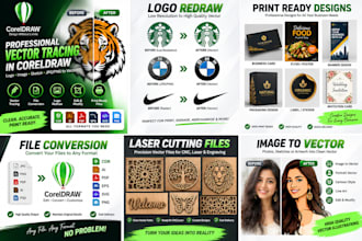 manually vectorize your logo or image in coreldraw