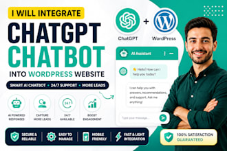 integrate chatgpt customer support chatbot into wordpress business website