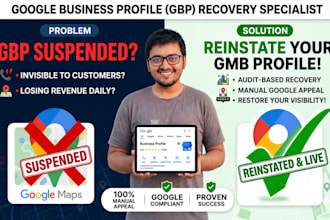 reinstate suspended google business profile, fix gmb suspension and recover gbp