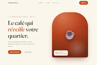 design and build a modern responsive showcase website for your business