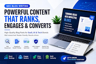 do SEO blog writer for saas ai tech high converting rank boosting content