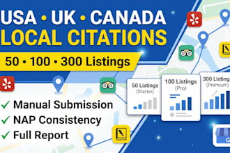 build USA UK canada local citations