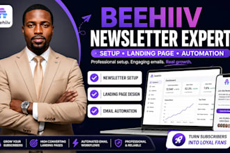 setup beehiiv newsletter design website landing page beehiiv ai newsletter