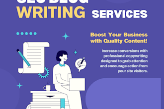 write SEO blog posts and articles for your website