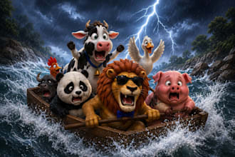 create 3d animal crossing fountain videos fast and vibrant