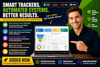 do real estate lead tracker, sales tracker, google sheet with zapier ai kimi n8n