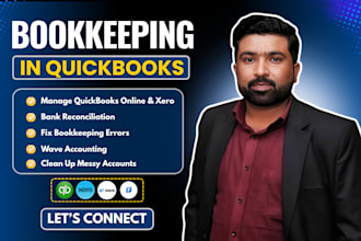 do quickbooks online bookkeeping, cleanup, reconciliation, and wave accounting