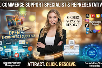 provide ecommerce support for shopify, amazon or ebay