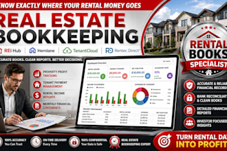 do real estate bookkeeping in rei hub, hemlane, tenantcloud and rentec direct