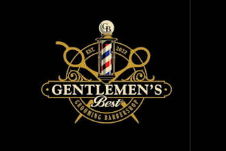 do barber, barbershop and salon logo design