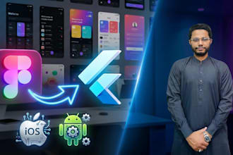 be your flutter app frontend developer using mobile app UI UX design