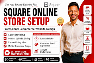 square online store setup square product upload square ecommerce website design